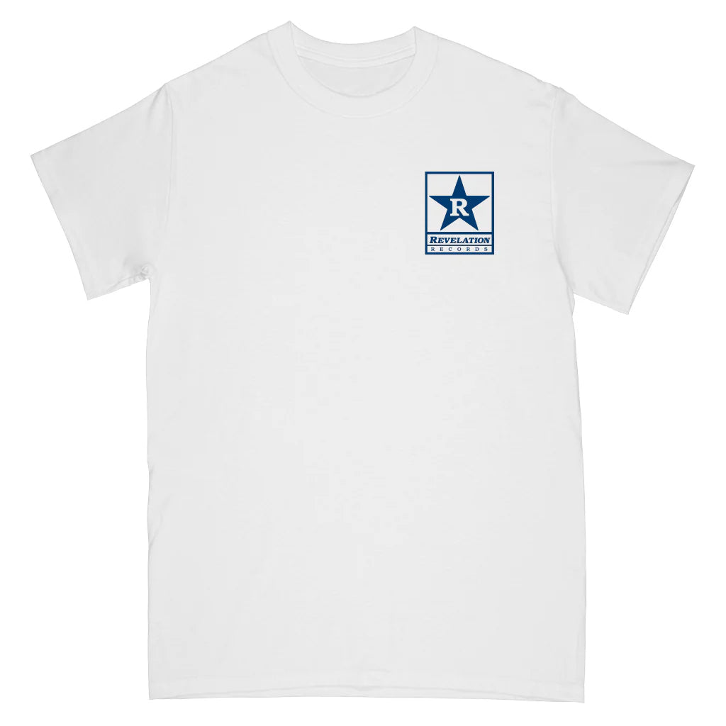 Revelation Records "Logo (White With Navy)" - T-Shirt***
