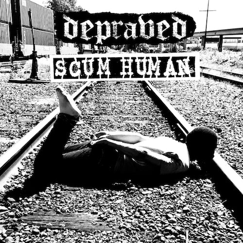 Depraved / Scum Human - Depraved / Scum Human 7" (White Vinyl) - Grindpromotion Records