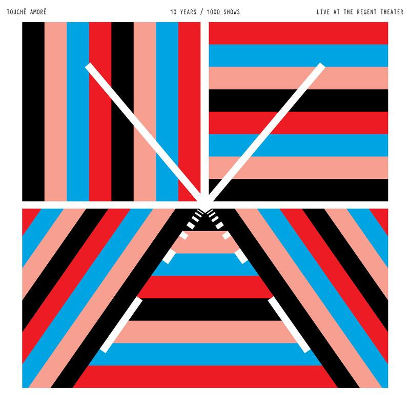 Touché Amoré – 10 Years / 1000 Shows - Live at the Regent Theater 2XLP (Transparent Red / Transparent Blue Vinyl) - Grindpromotion Records