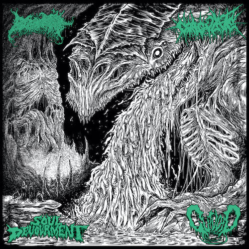 4 Dimensions Of Auditory Terror - Blood Spore / Coagulate / Soul Devourment / Gutvoid LP