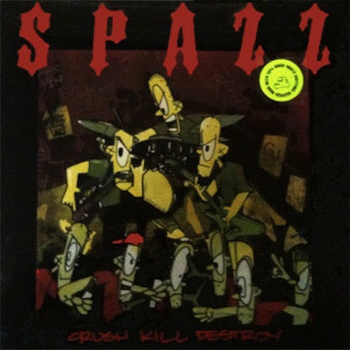 Spazz ‎– Crush Kill Destroy LP (Green Splatter Vinyl) - Grindpromotion Records