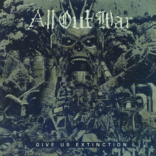 All Out War ‎– Give Us Extinction LP (Clear Vinyl) - Grindpromotion Records