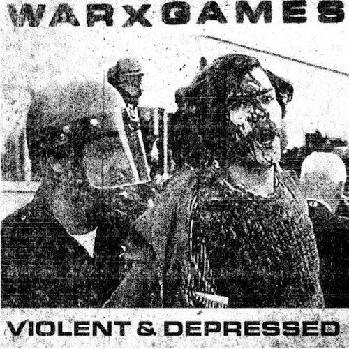 Warxgames ‎– Violent & Depressed 7" (Blue Vinyl) - Grindpromotion Records