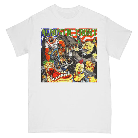 AGNOSTIC FRONT "CAUSE FOR ALARM (WHITE)" - T-SHIRT***PRE ORDER***