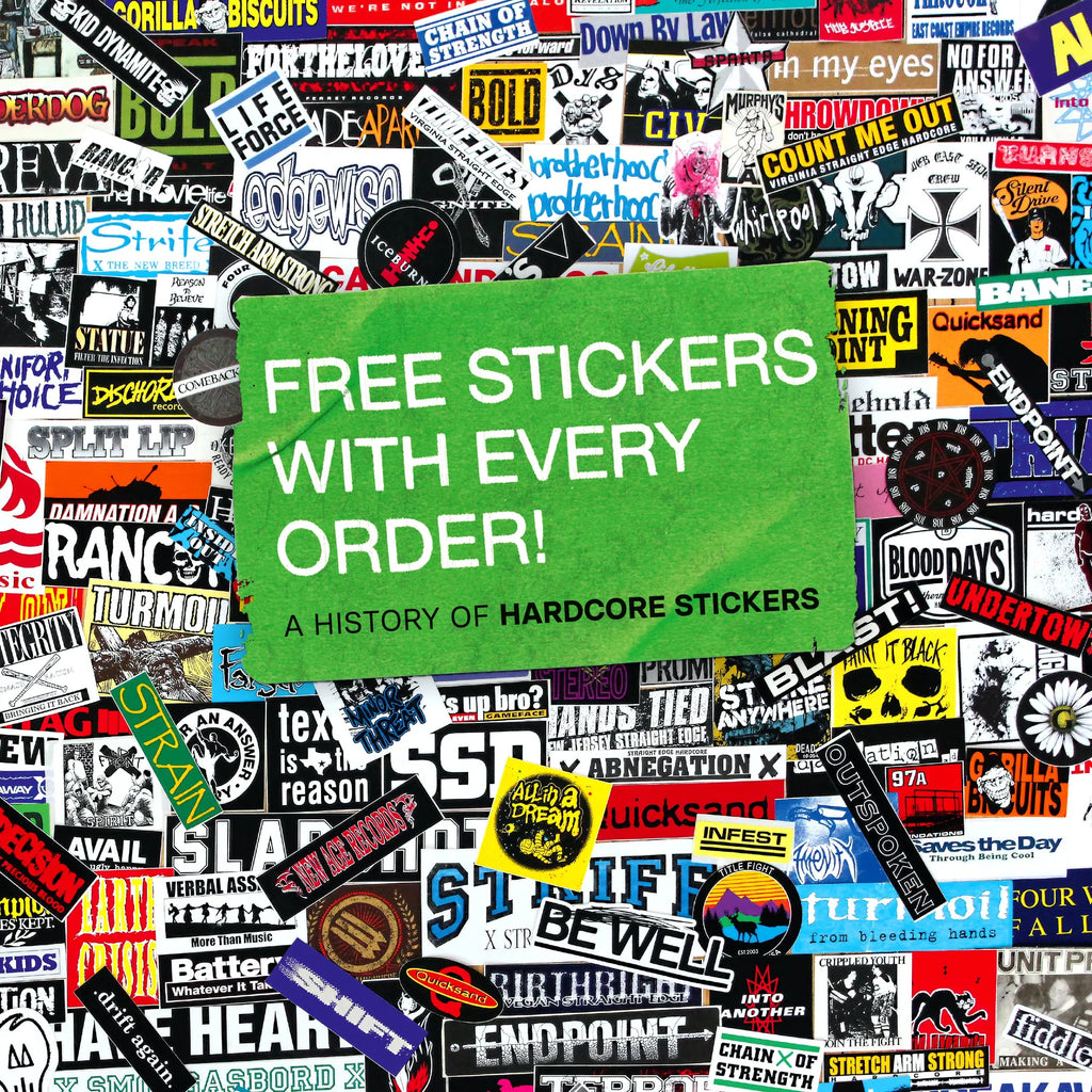 "Free Stickers with Every Order: A History of Hardcore Stickers" by Thomas Rackow BOOK ***PRE ORDER***
