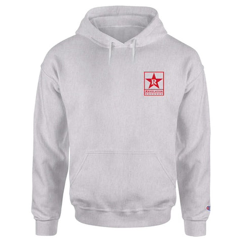 REVELATION RECORDS "LOGO (SILVER)" - HOODED SWEATSHIRT ***PRE ORDER***