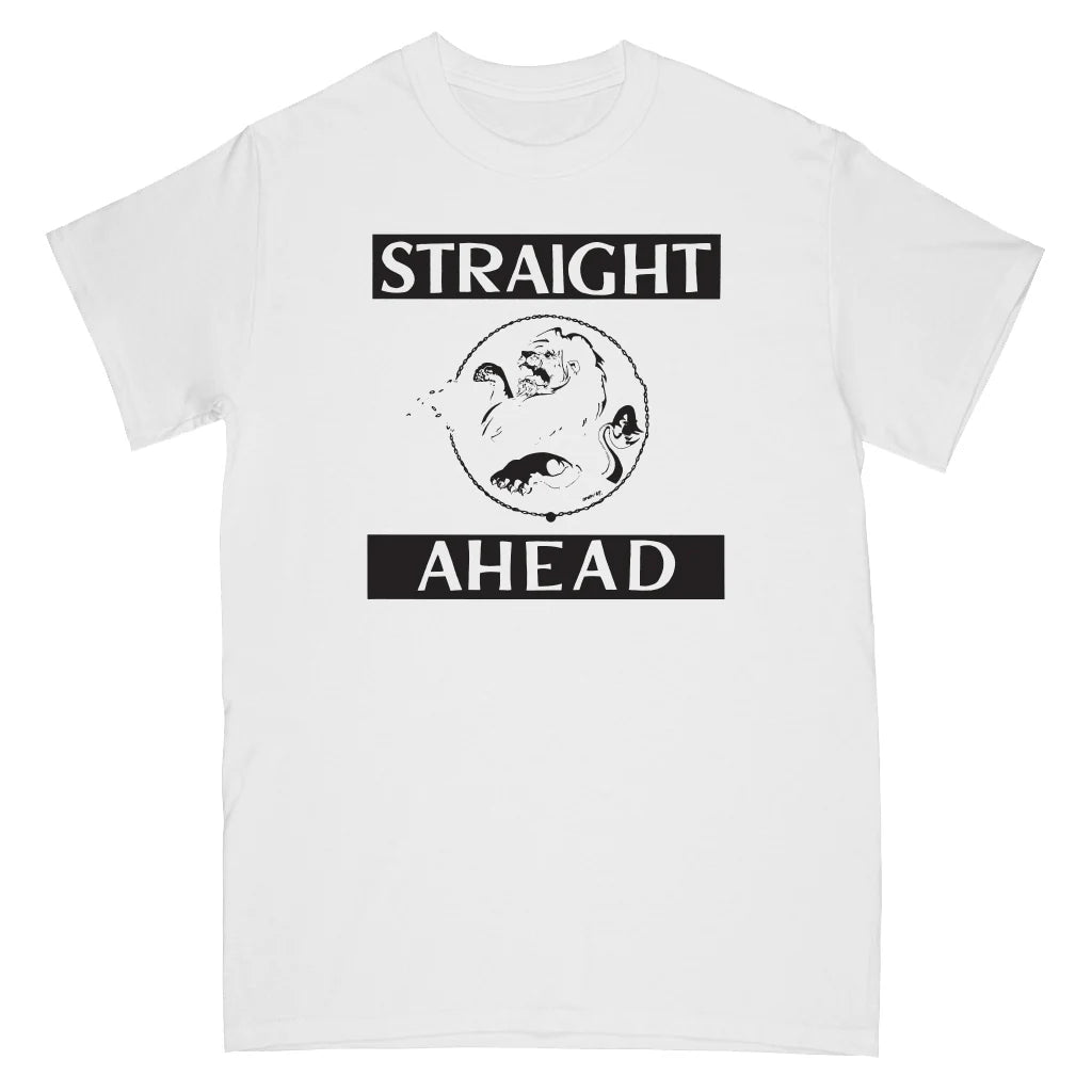 Straight Ahead "Record Cover (White)" - T-Shirt ***PRE ORDER***