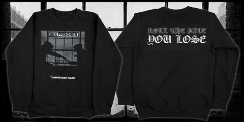SEX PRISONER 'Tannhauser Gate' Crewneck (Black) ***PRE ORDER***