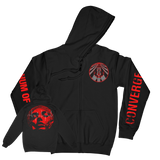 Converge "Hum Of Hurt: Agni I" Black Premium Zip Up Sweatshirt ***PRE ORDER***