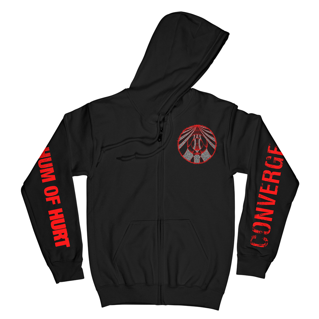 Converge "Hum Of Hurt: Agni I" Black Premium Zip Up Sweatshirt ***PRE ORDER***