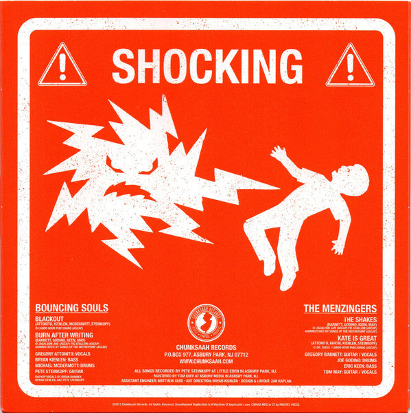Bouncing Souls / Menzingers - Shocking Split  7"
