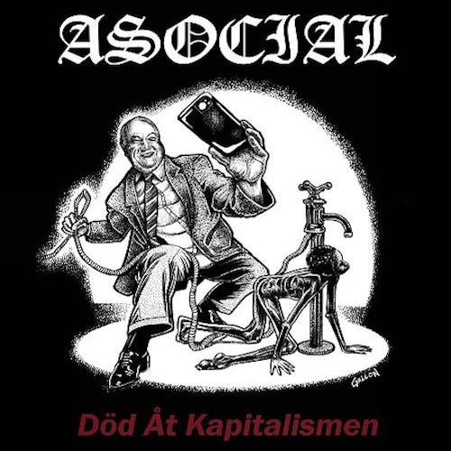 Asocial ‎– Död Åt Kapitalismen LP - Grindpromotion Records