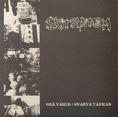 Skitsystem ‎– Grå Värld / Svarta Tankar LP - Grindpromotion Records