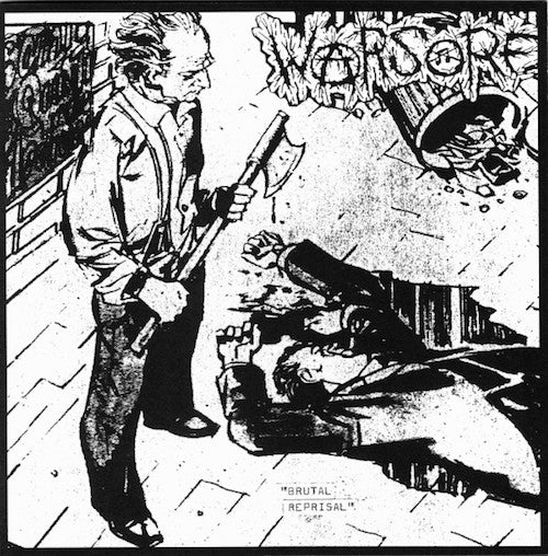 Warsore ‎– Brutal Reprisal 7" (Marbled Blue Vinyl) - Grindpromotion Records